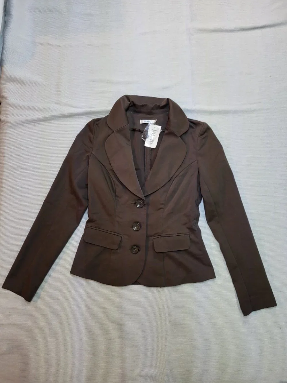 Ricki's Women's Blazer Size 2 Brown Fitted Career Jacket New With Tags Office - Picture 2 of 13